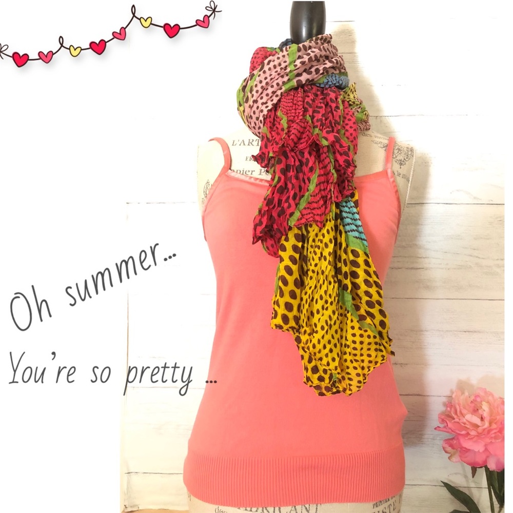 Laura Clement Peach Tank NWOT